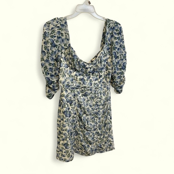 Vici Dresses & Skirts - VICI Cotton Candy LA New blue floral cottagecore dress Medium square neck girly